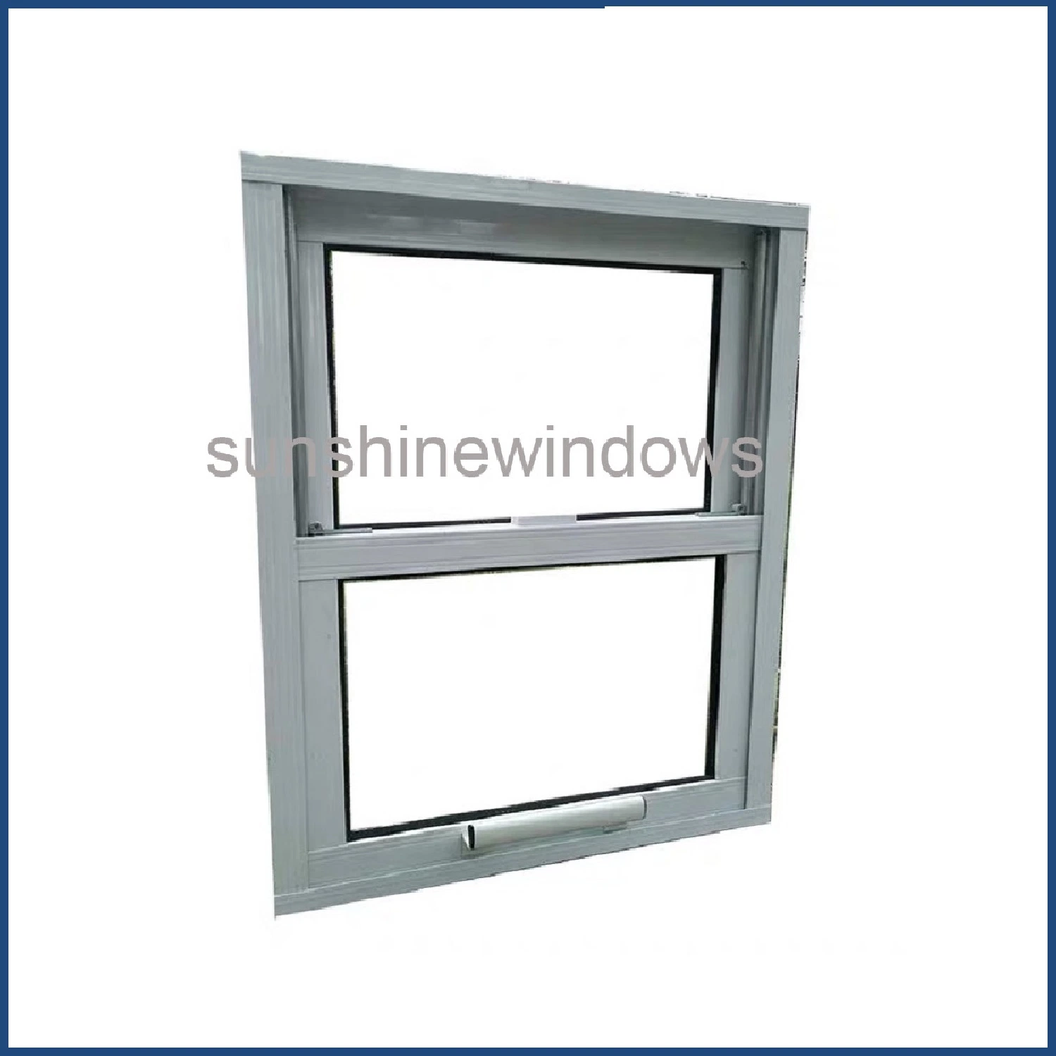 European Style PVC/Plastic Single Hung Windows for Your House