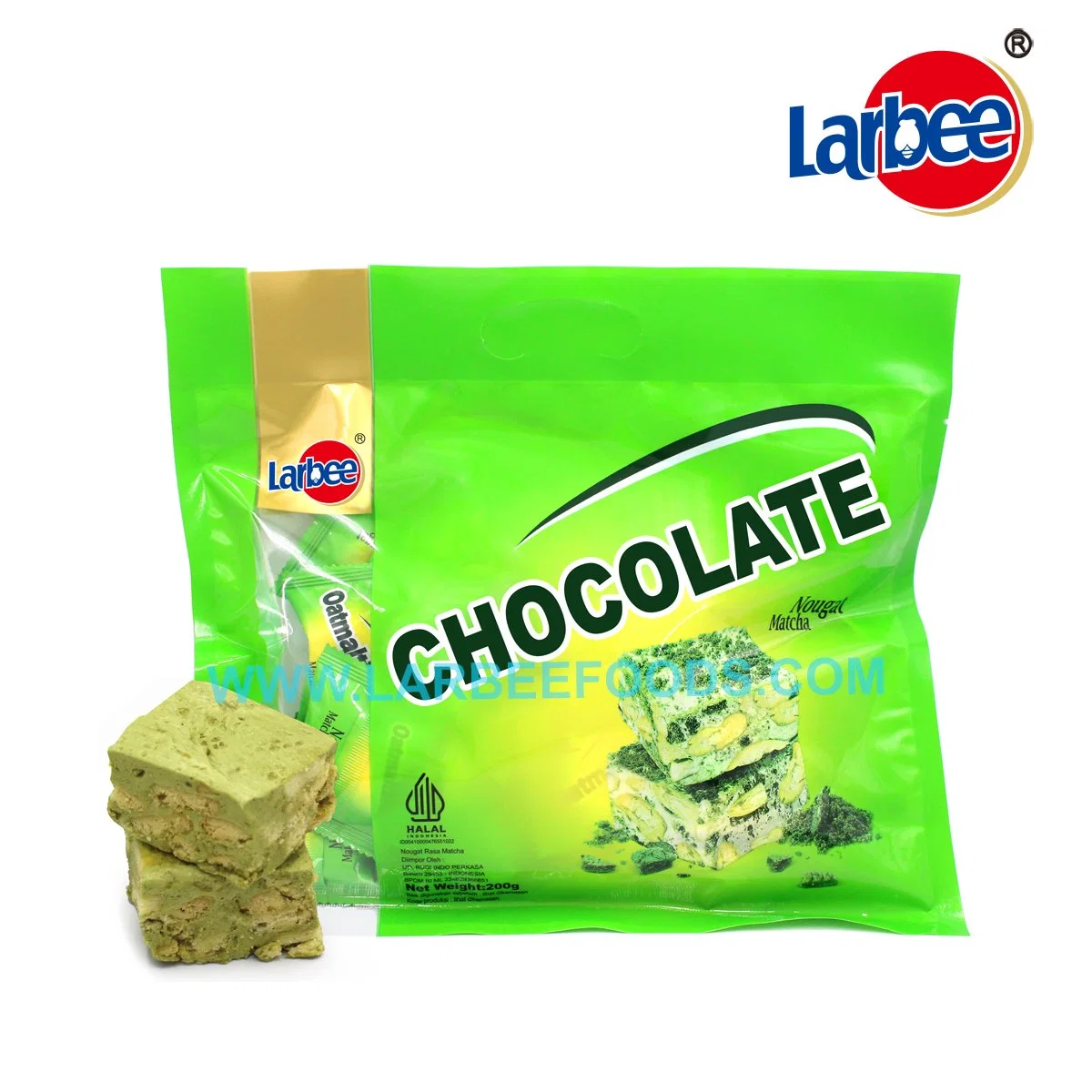 New Launch Larbee Brand 200g Assorted Flavor Nougat in Bag