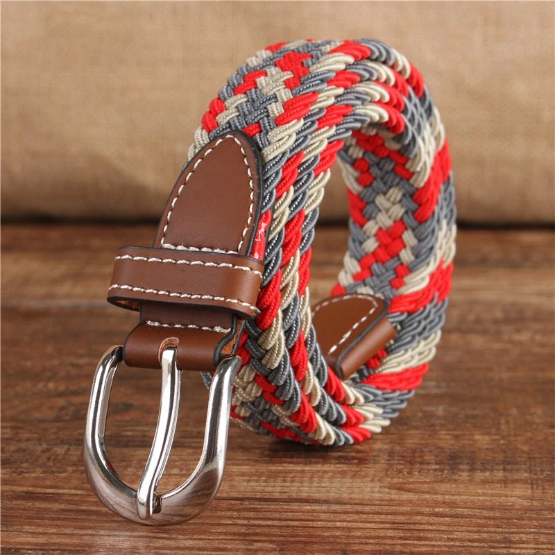 Hot Selling Original Factory Fashion Braided Stretch Fabric Elastic Braided Horse Riding Belt