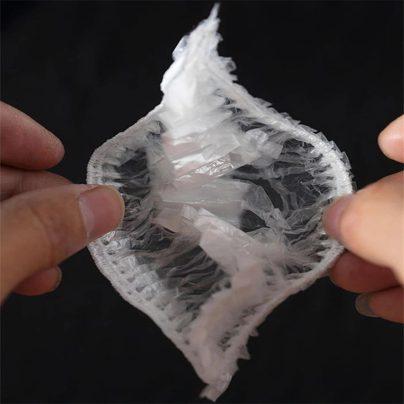 Clear Disposable Plastic Shower Caps Large Elastic Thick Bath Beanie Women SPA Bathing Accessory