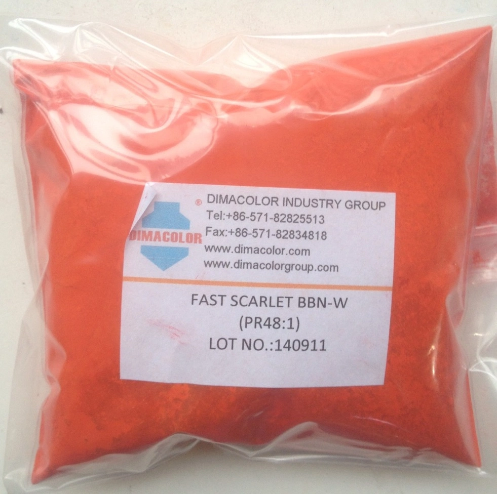 Pigment Red 48: 1 (écarlate rapide BBN-W) encre base eau impression textile