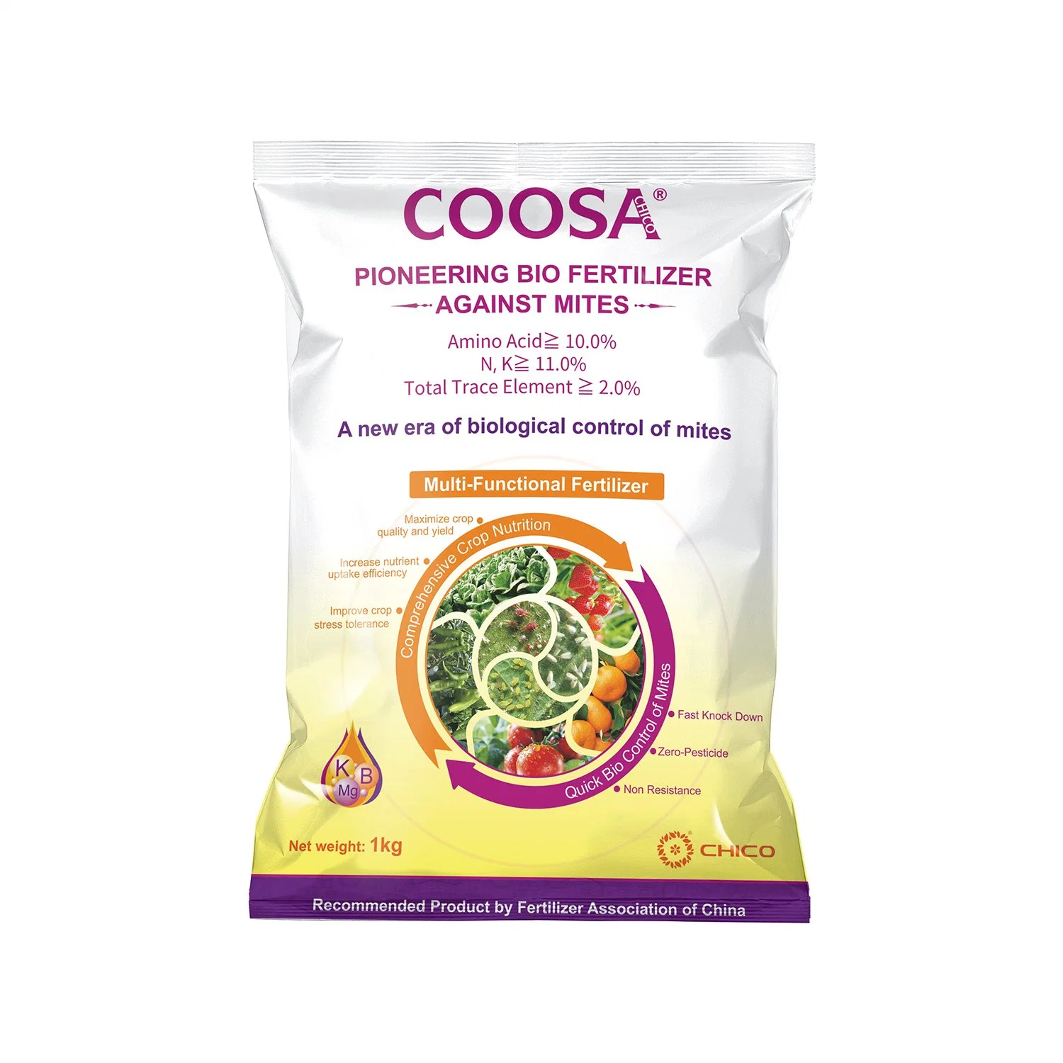 Acide aminé COOSA oligo-élément d'engrais organique pour fournir de la nutrition des plantes