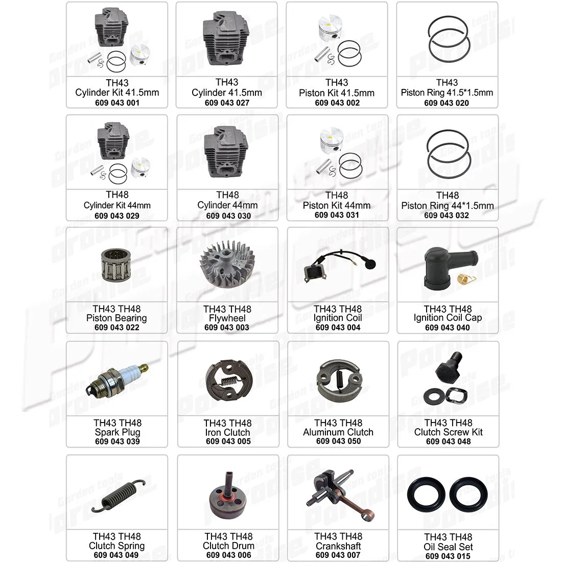 Garden Brush Trimmer Parts TH43 TH48 Spark Plug