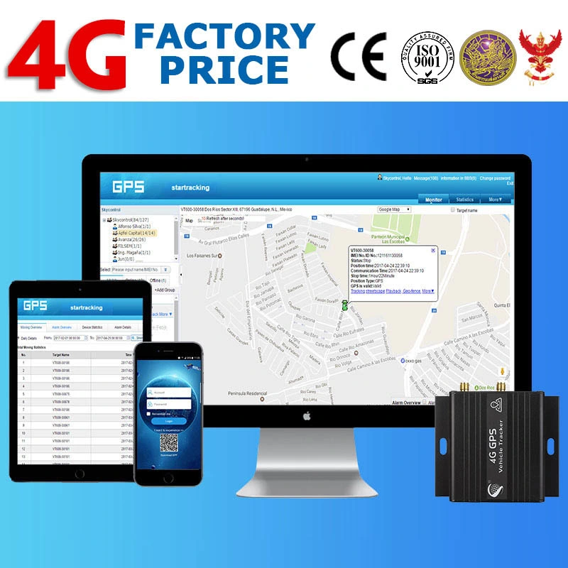 L'ODM School Bus bloquant le moteur de la télématique 8001900 MHz 3G4g Gpsgprs 48V 4G Appareil de localisation GPS pour bus de voiture