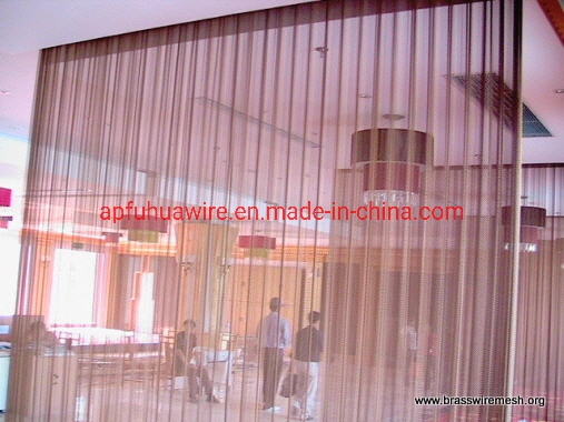 Gold Color Aluminum Alloy Decorative Curtain Mesh Wire