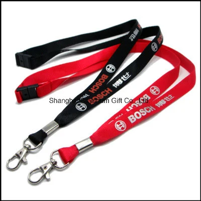 Custom Design Promotional Lanyards Material Polyester Nylon Ribbon Neck Strap