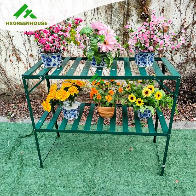 Galvanized Garden Potting Bench Stand Display