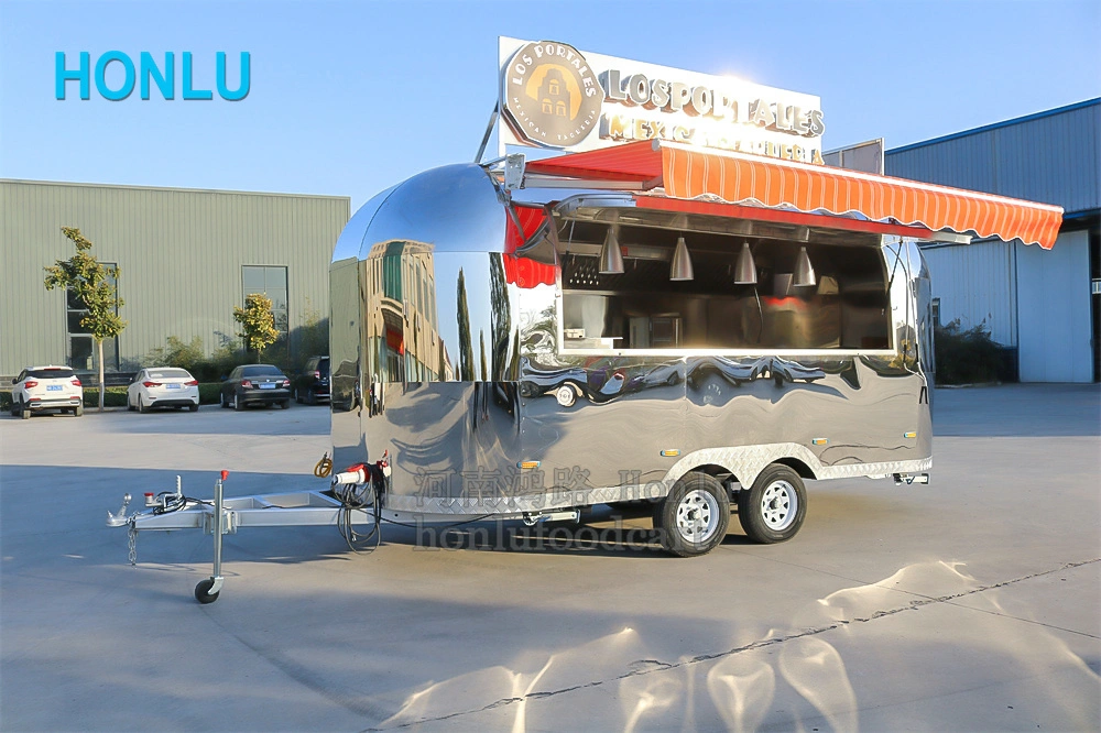 Custom Large Mobile Remolque Fully Equipped Food Trucks Commercial Catering BBQ Concsssion