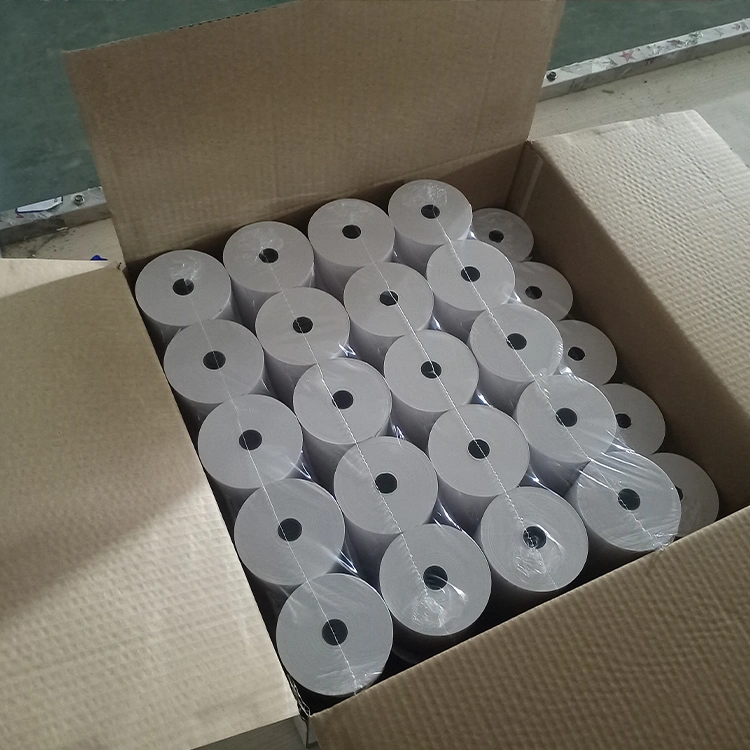 Recibo de caixa papel papel Papoel POS rolos amostra grátis 80 mm 57 mm Registo de caixa até ao recibo papel térmico de fita