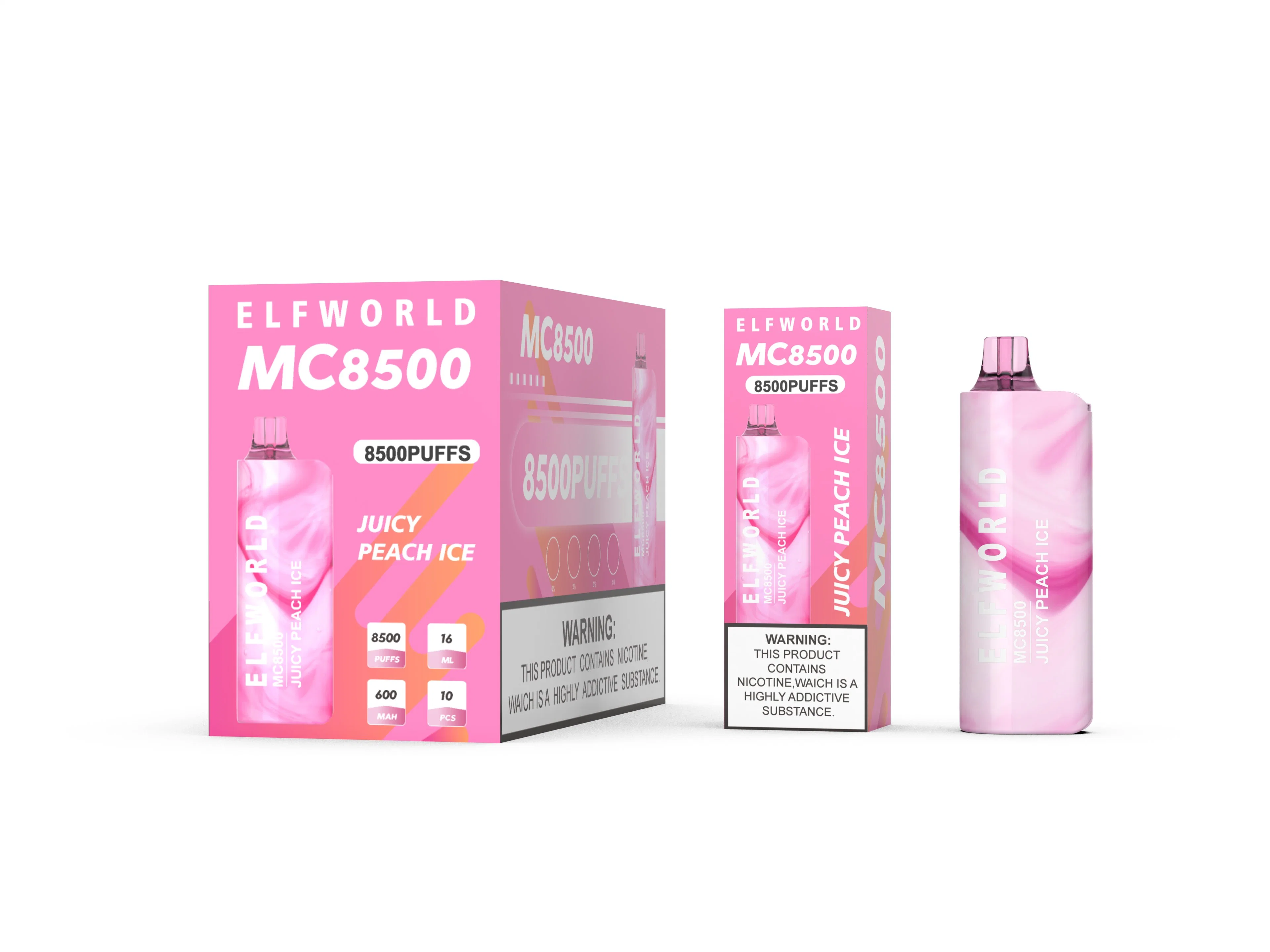 New Customer Sample Order Elfworld Various Flavors 8500 Puffs 12ml Mc8500 Disposable/Chargeable Vape Pen I Smoke E-Cig Wholesale/Supplier Price Vape