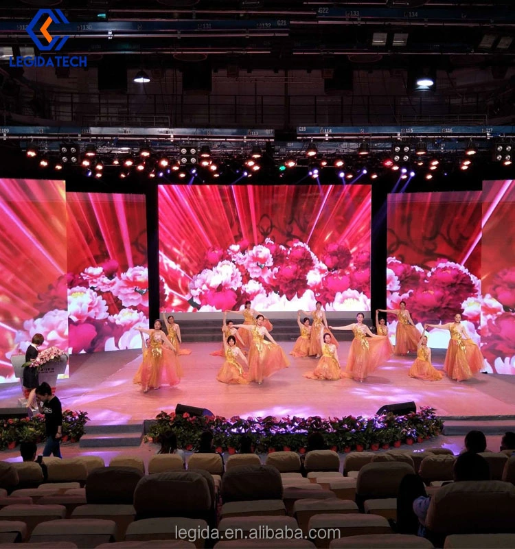 Legidatech LED Rental LED Screen P3.91 Full Color Display Current0sharing Never Go Black Video Full Colour Customized Die-Casting Aluminum