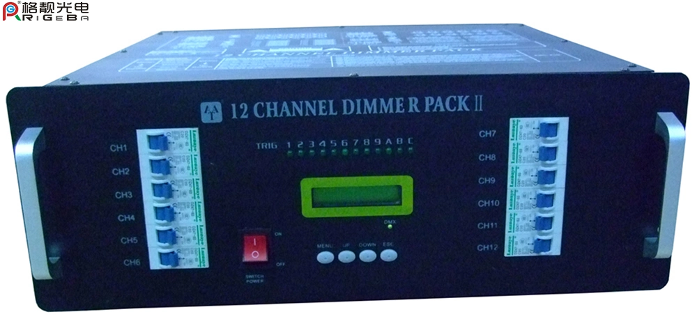 12CH atenuador Digital Controlador DMX512 atenuador de luz de la etapa