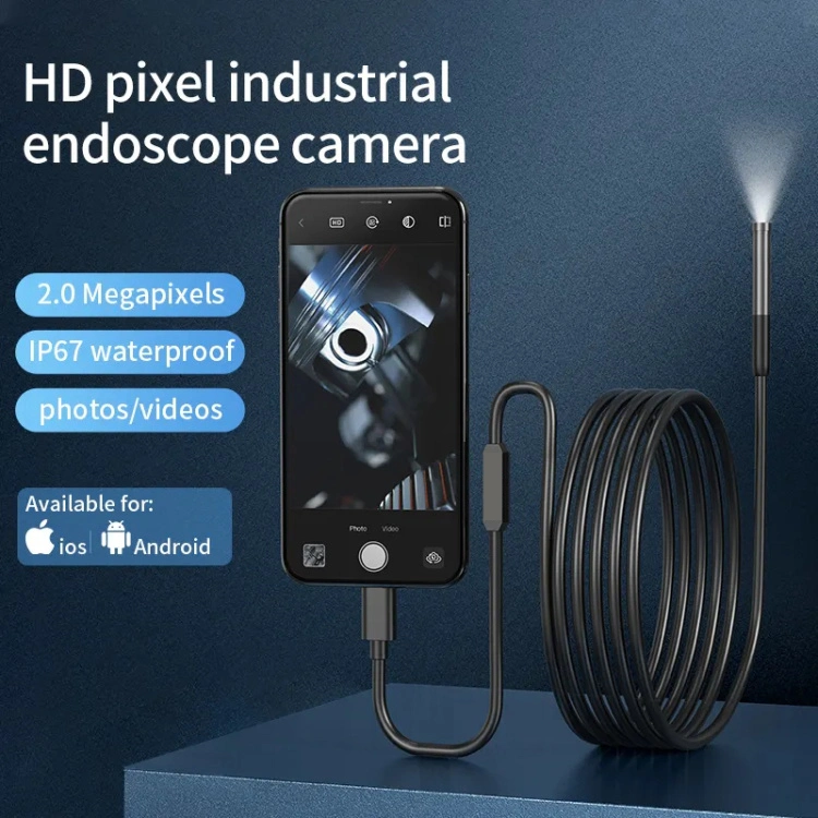 كاميرا صغيرة بدقة 360 عالية فائقة الدقة Endoscopio Inalambrico USB Snake Camera HD كاميرا فحص الأنابيب