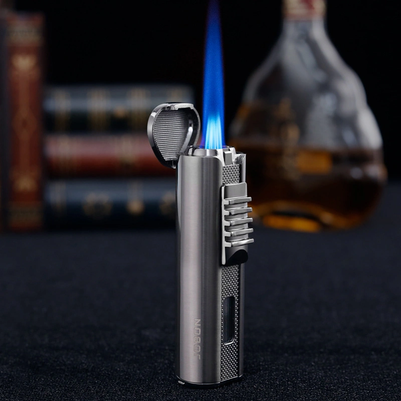 Lighter Smoke Accessories Barbecue Refillable Lighter with Cigarette Scissor