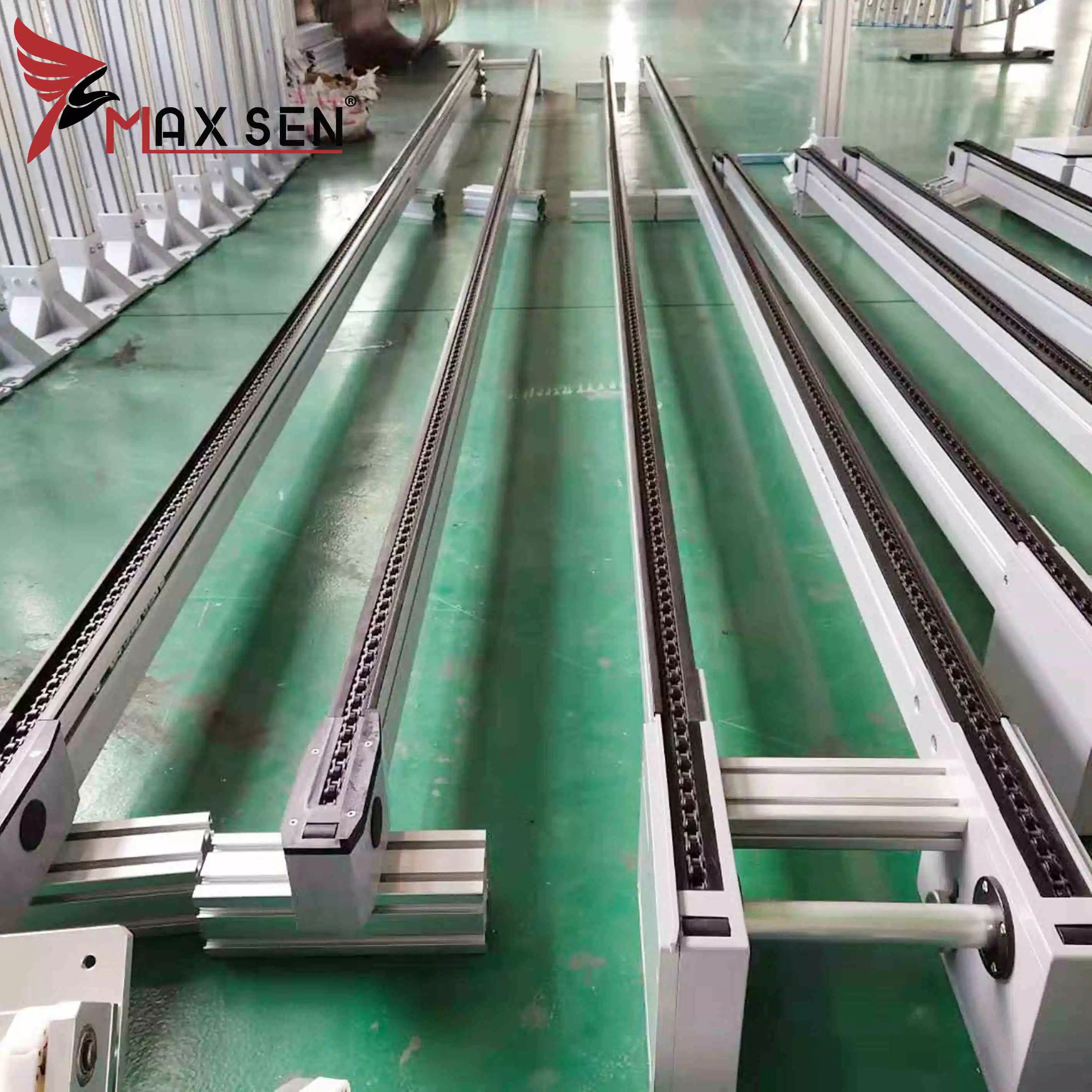 Automatic Packing Line Roller Electric Belt Pallet Conveyor