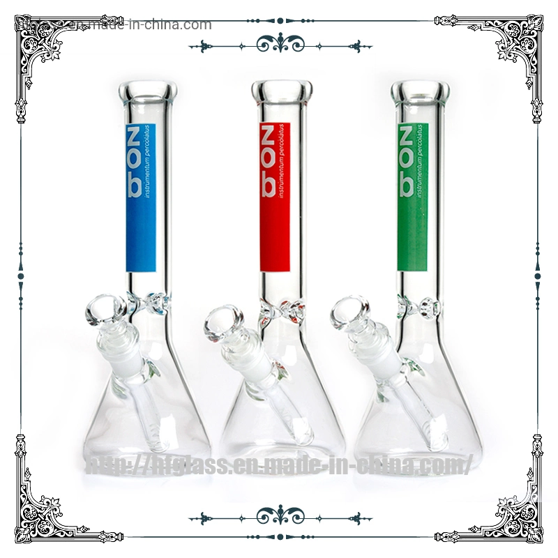 Marcas Zob 10 pulgadas de la base de Vaso de tubo recto de vidrio de colores mezclados: Fumar narguile pipa de agua Precio al por mayor