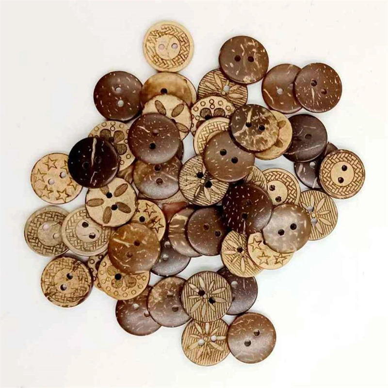 Wholesale Natural 2 Holes Coconut Shell Button Coat Coconut Button