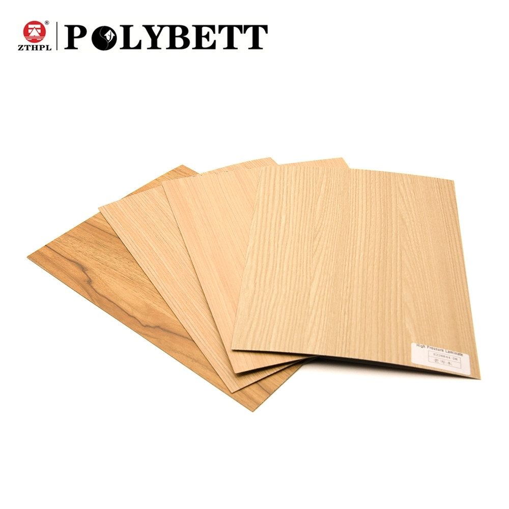 Zhontian Polybett Wood Color Fireproof Formica High Pressure Laminate Sheet