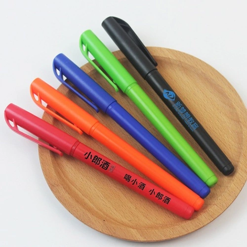 Black Gel Ink Pen, Cheap Plastic Gel Pen, Plastic Advertising Pen, Promotional Plastic Gel Pen