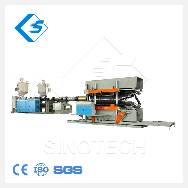 High Pressure High Capacity HDPE PP PVC Flexible Corrugated Pipe Extrusion Machinery Double-Wall Plastic Hose Extrusion Production Line Price