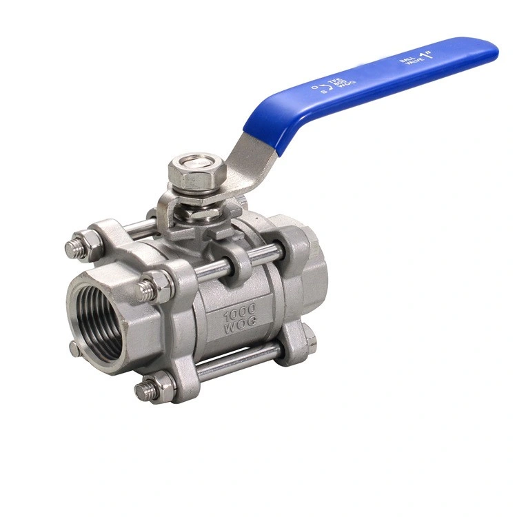 3 PC Sanitary Stainless Steel Thread Type/BSPT/Bsp/NPT Ball Valve