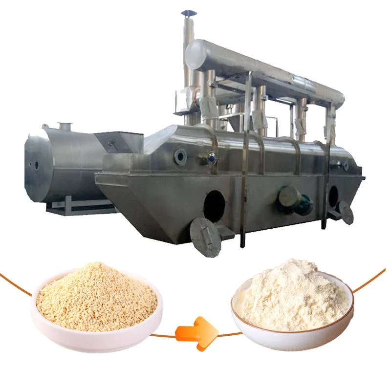 Zg Pharmaceuticals Wet Powder Salt Industrial Chemical Continuous Plate Horizontal Vibration Fluid Bed Dryer Machine