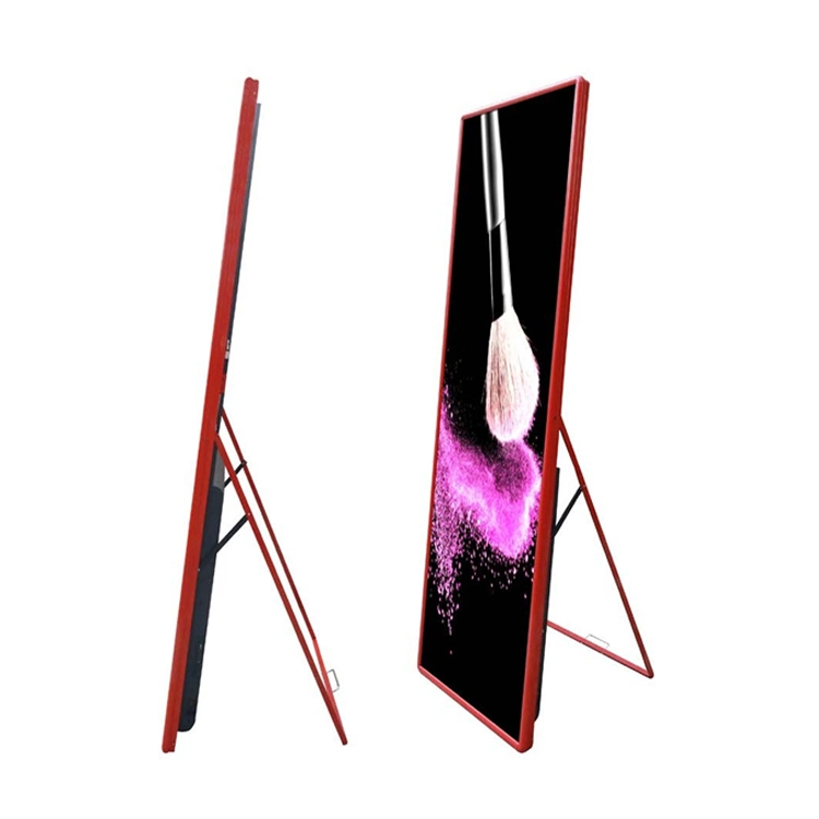 WiFi 4G Control P3.0 Indoor Floor Standing LED Mirror Screen Digital Signage Display LED Poster