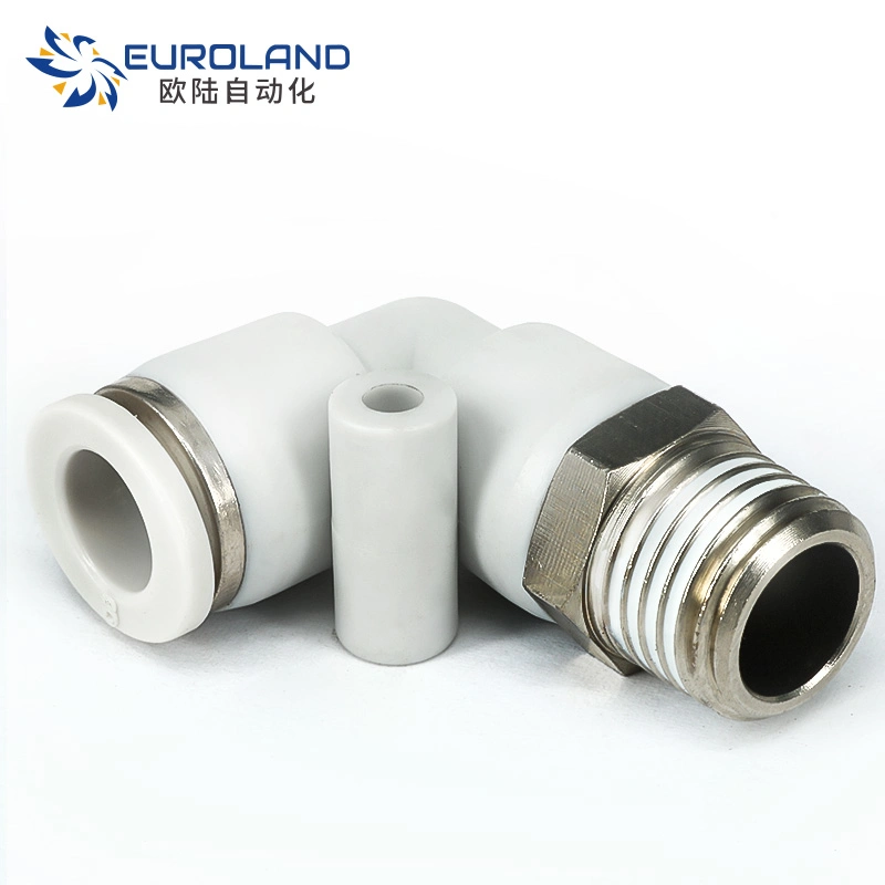 Pneumatic Fittings Male Threaded Elbow Connectors Coupling, Pl Joints