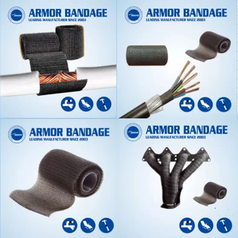 Manufacturer Industrial Hardware Building Material Bandage Fiberglass Armor Bandage Cable Accessories Emergency Tape