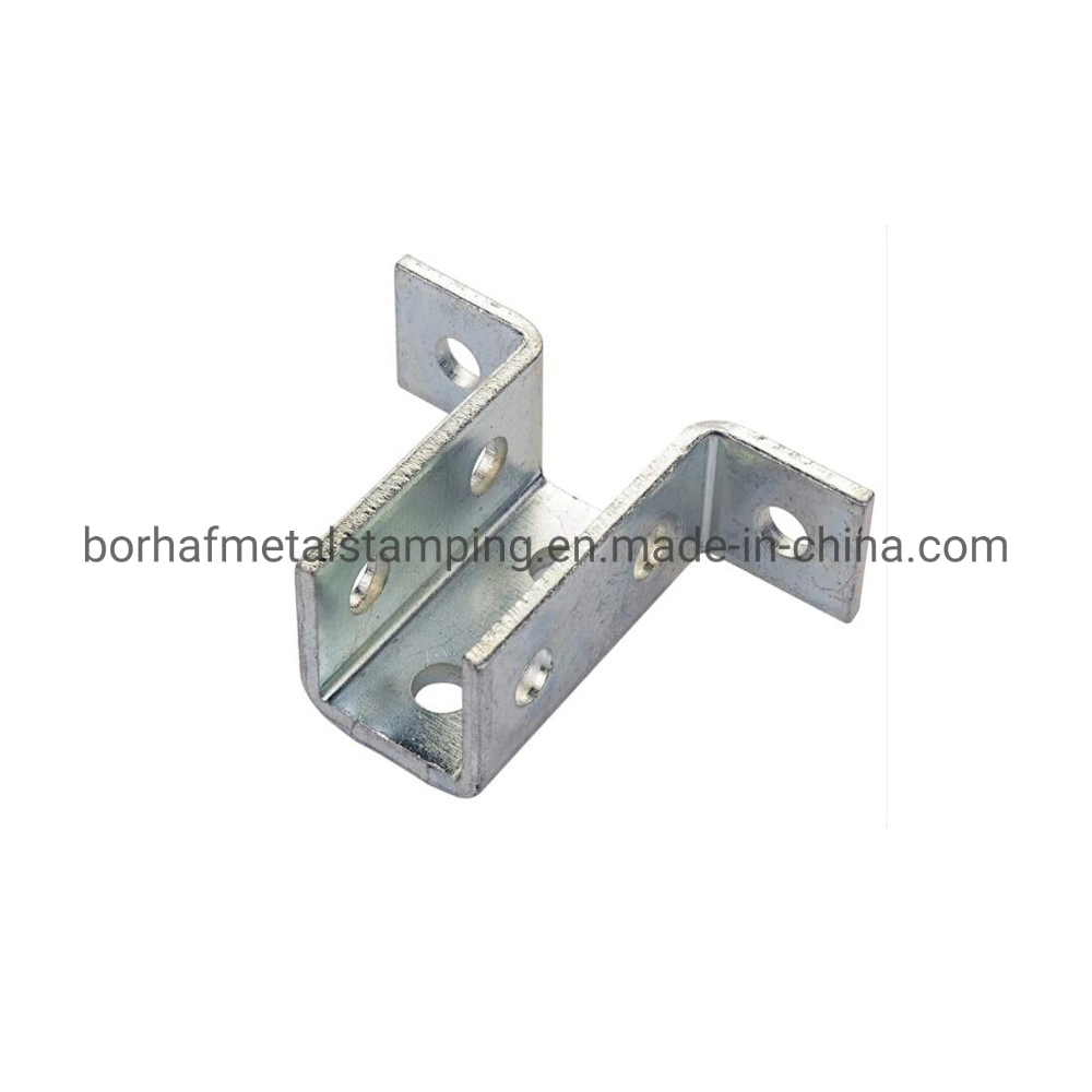 Custom Metal Construction Electro-Galvanized 8 Hole Wing Shape 90 Degree Connector Hardware Fitting for The Strut Channels Bracketry