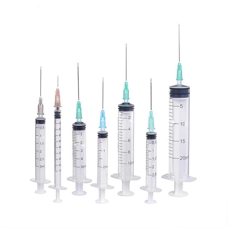 Disposable Syringe Medical Syringe With or Without Needle Luer Slip or Luer Lock