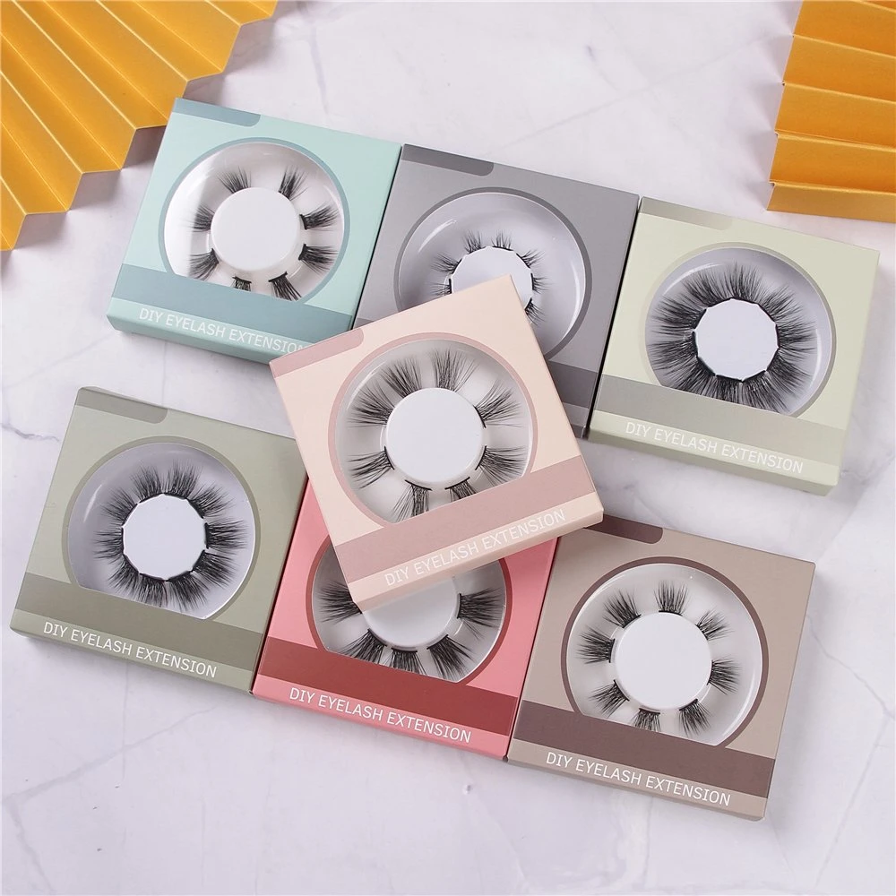 Factory Provides Free Sample DIY Pre-Cut Lashes 3D Cluster Section False Eyelash Extension Pre-Cut Lashes Custom Box/to Undertake Sample Order Lashes/Large Orde