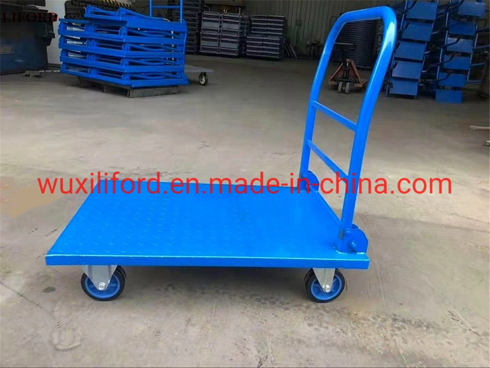 Load 250 Kg 825*500*890 Flat Platform Collapsible Plastic Trolley/Handcart/Push Cart