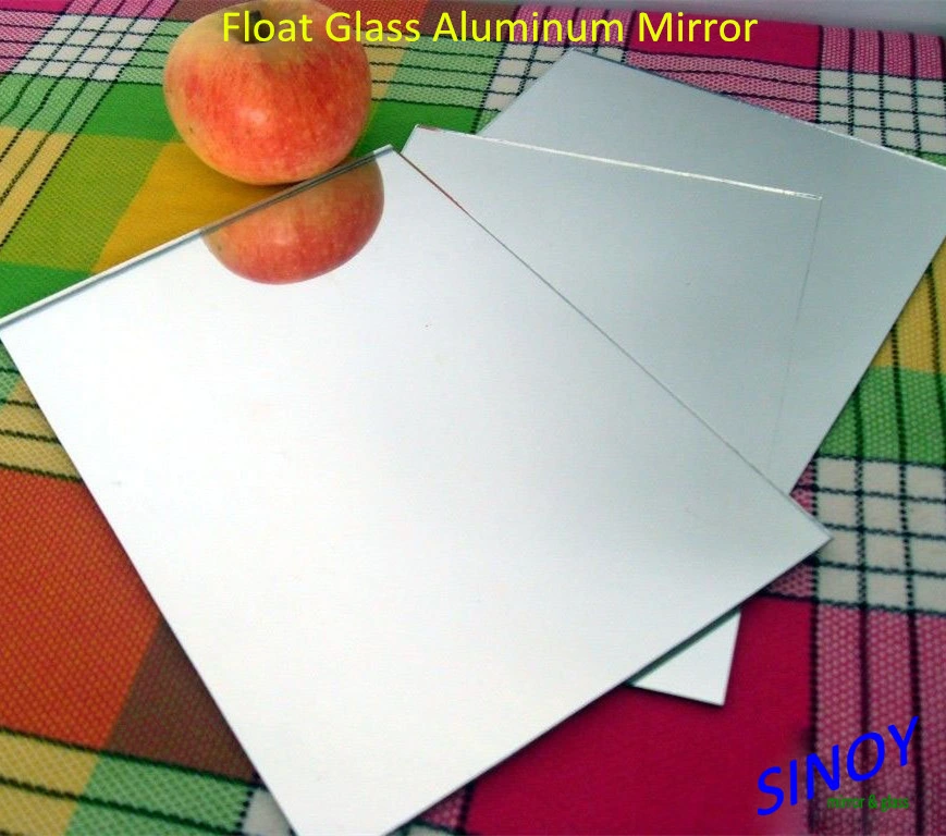 Sinoy Double Coated 1.1mm to 8mm Non-Wave Silver Coated Mirror Glass Sheet Copper Free Silver Mirror Stock or Custom Size OEM