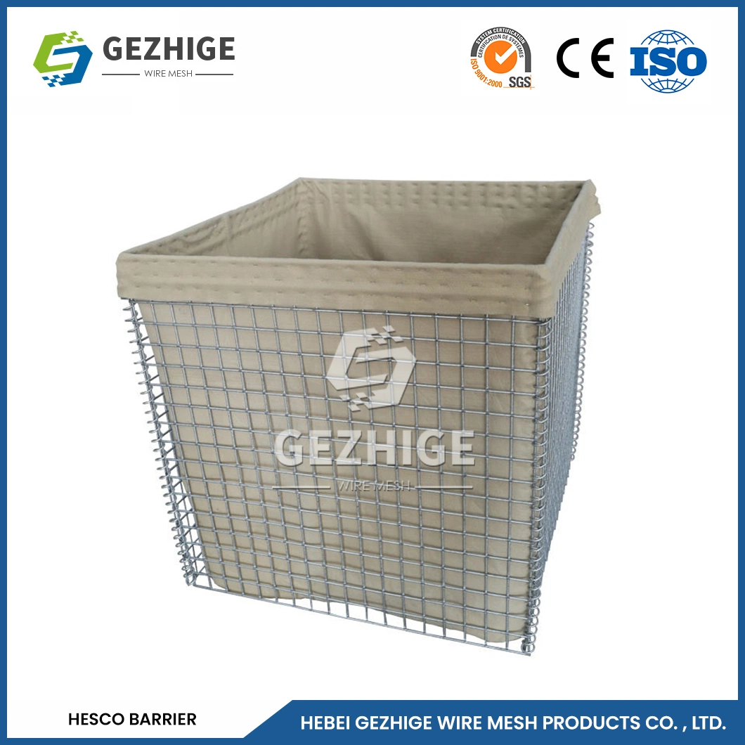 Gezhige 2.0-4.0mm Wire Thickness Best Gabion Basket Manufacturing Soft/Firm Polypropylene Gabion Bag China Good Flexibility Gabion Box Retaining Wall