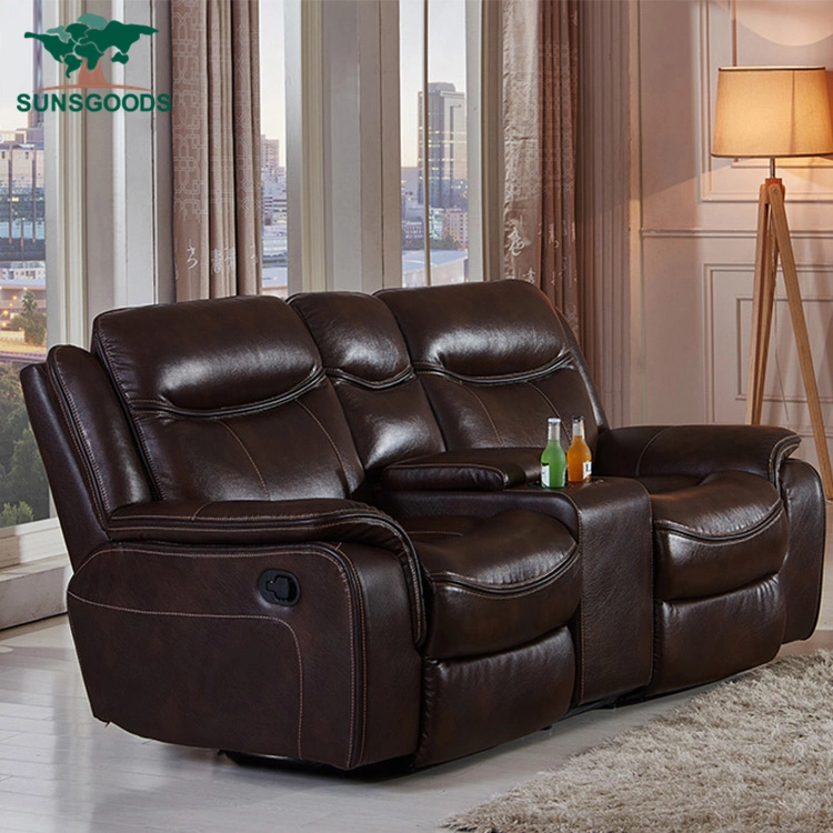 Latest Inflatable Top Grain Genuine Leather Sofa Furniture Set