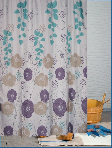 Bulk Sale to Walmart, Cheap Price with Good Quality 100%Polyester Shower Curtain