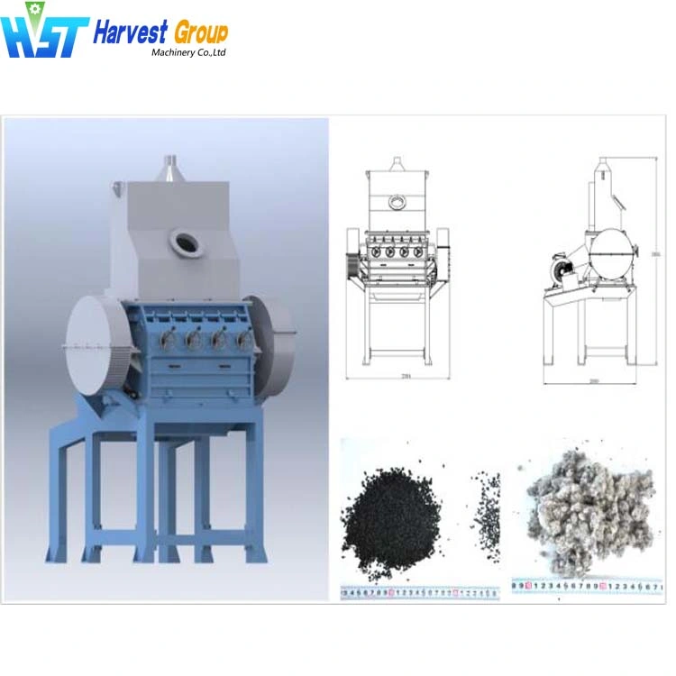 Big Capacity Used Tire Granulating Shredder Machine Production Line for Rubber Granules