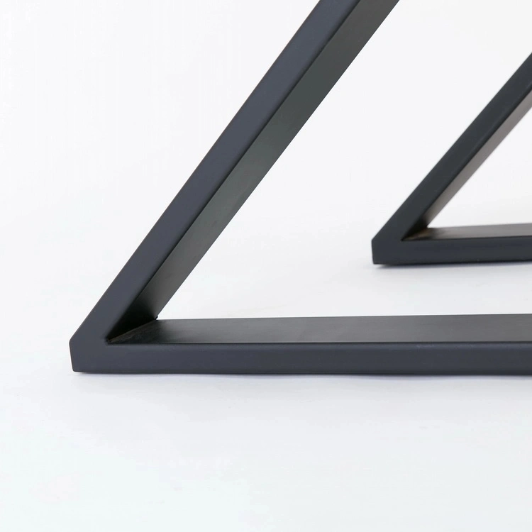 Aço inoxidável triangular moderna personalizado no canto da mesa, estrutura de rack, móveis pesados pernas de mobiliário de Acessórios de hardware