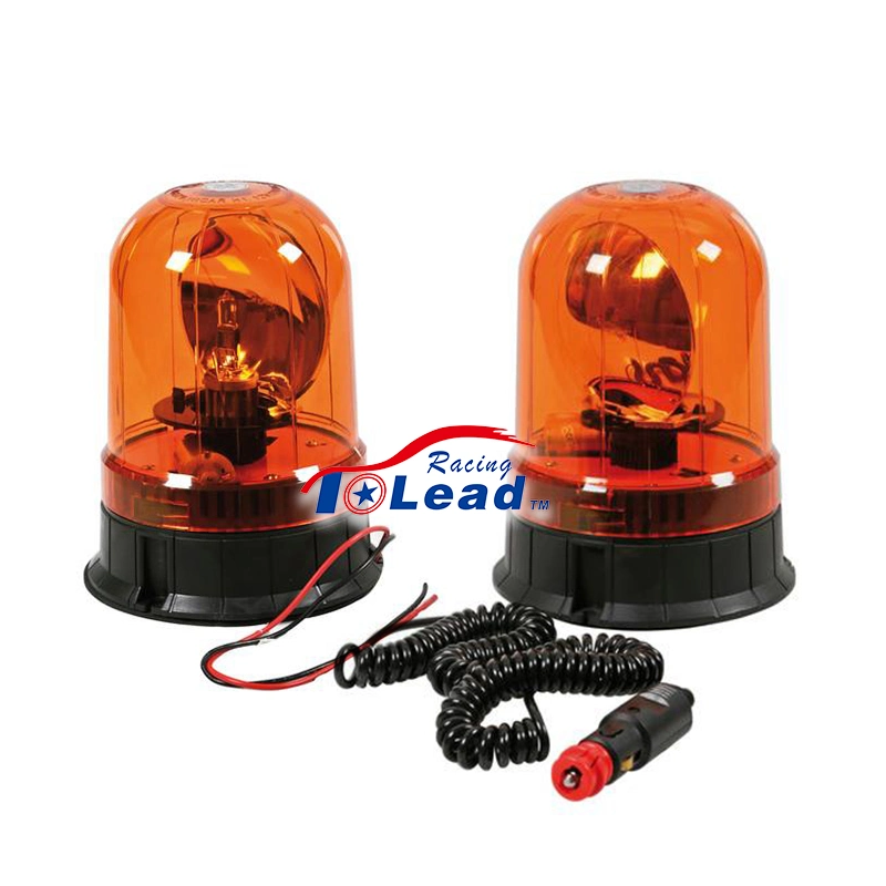 Amber Safety LED Rotary Strobe Lamp Emergency Flashing Revolving Warning Beacons Light