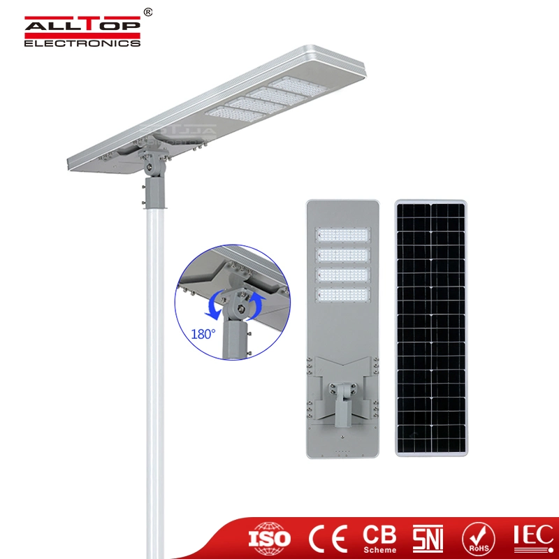 Alltop precio barato SMD Bridgelux 50 100 150 200 250 Carretera de 300 vatios de energía solar en el exterior de la calle la lista de precios de las luces LED