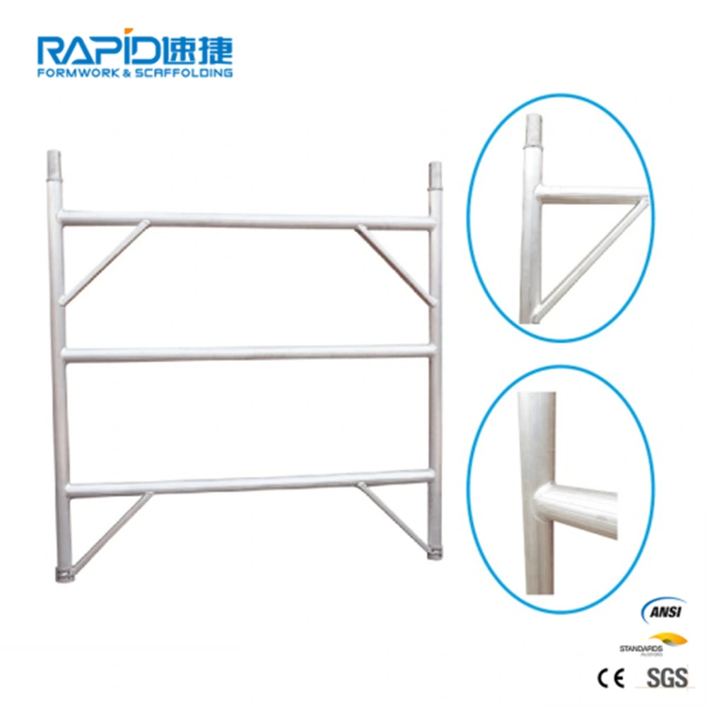 System Galvanized Steel Frame Shoring Used Ladder Scaffold Price for Sale