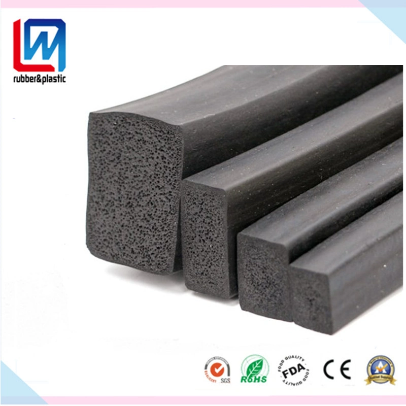 EPDM Foam Sponge Rubber Profile Rubber Cord for Boat, Electric Cabinet Box