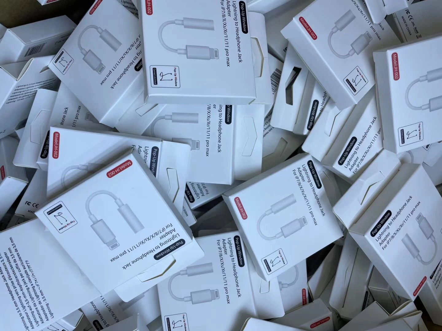 100% original para Apple adaptador de auriculares 3,5mm Jack adaptador de audio Auriculares