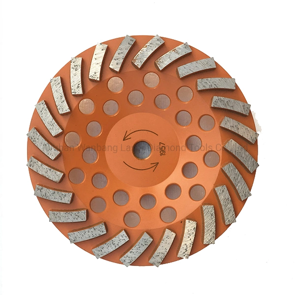 Pulido de diamantes de la rueda de la Copa de fila de Turbo para el hormigón, piedra, ladrillo, mampostería