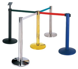 Stainless Steel Queue Stand with Retractable Belt