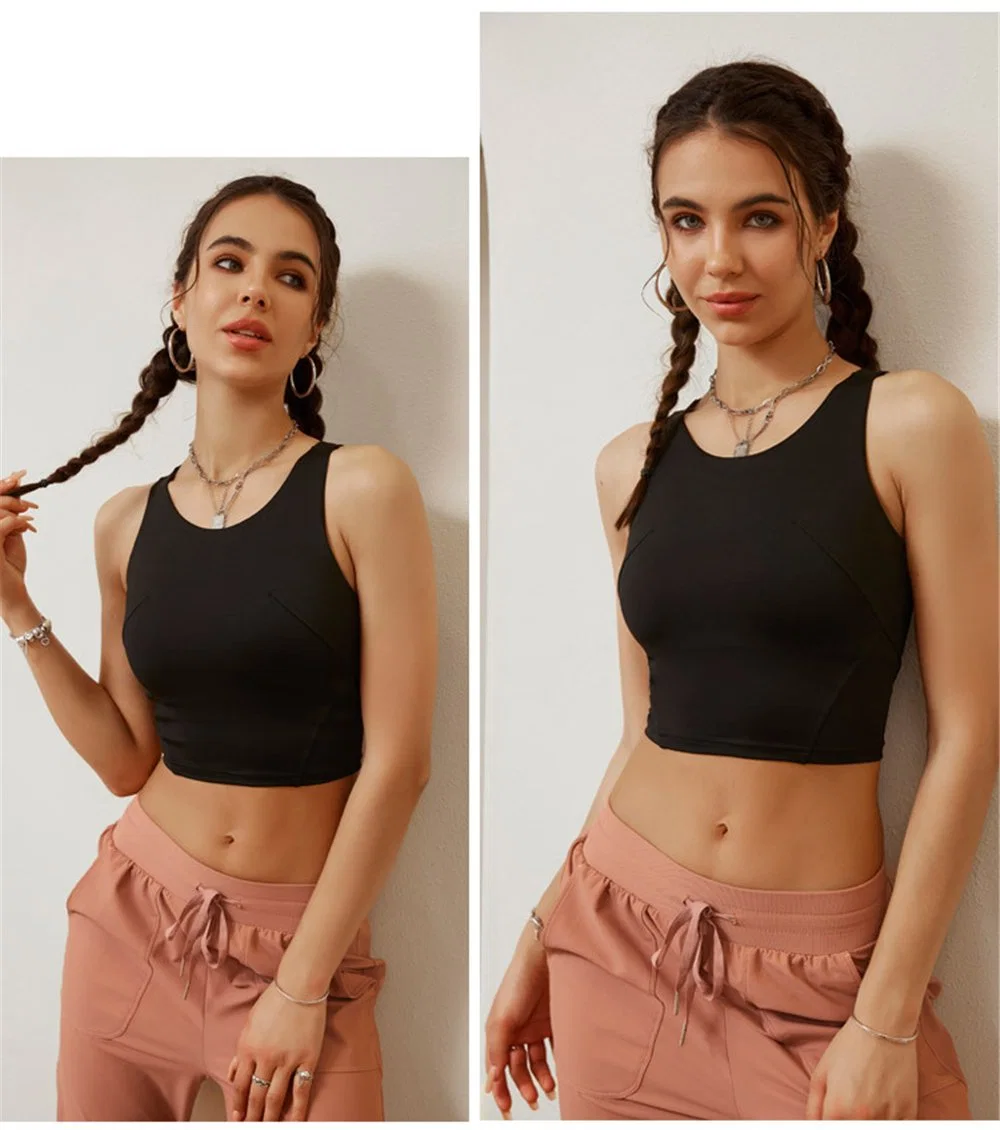 2022 Nouveau Nylon exécutant Bra Top femmes sexy sport soutien-gorge serrée gilet de Yoga de remise en forme de sous-vêtements de femmes