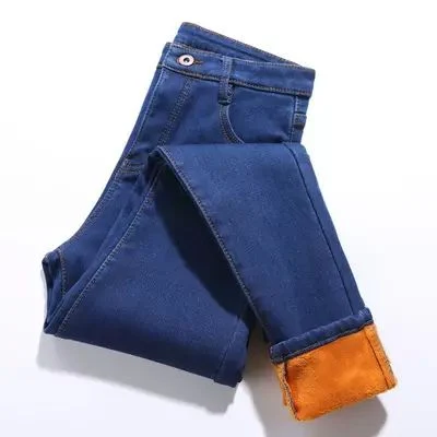 Оптовая торговля дешевые второй стороны зимой джинсы брюки на складе много Super низкая цена акций по одежде