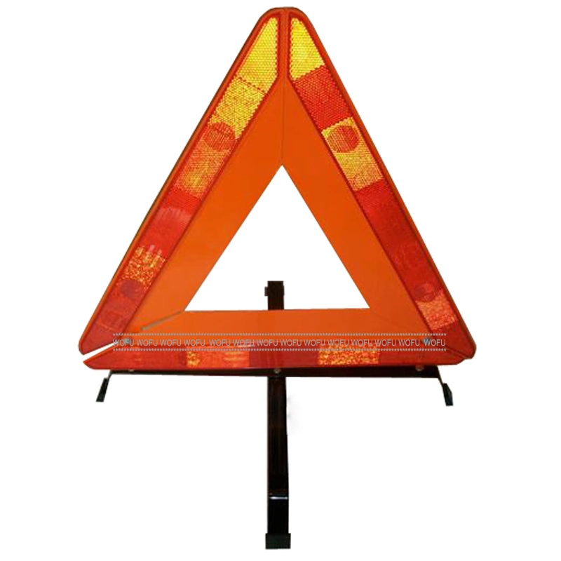Triángulo de advertencia de seguridad reflectante plegables