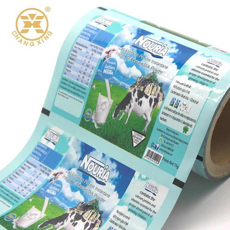 Food Grade Custom Printing Laminated Plastic Metalized Film for Milk Powder Packaging